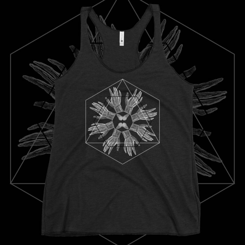 Witchy Racerback Tank Top Dark Art Stil | Weich, Entspannte Passform | Hydra Ich Bin von BecauseSkulls