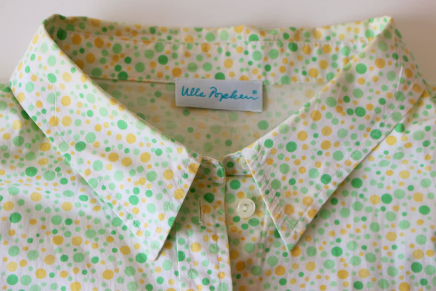 Grün Floral Bluse Bauer Blumen Weiß Grün Gelbes Hemd Ulla Popken Feminine 3/4 Sleeve Shirt Xxl Extra Groß von BecauseVintage