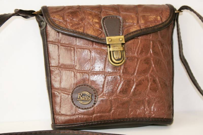 Kleine Braune Umhängetasche 80Er Jahre Braun Pebble Satteltasche Kreuz Körper Geldbörse Vegan Leder Schultertasche Hippie Boho Festival Handwerker von BecauseVintage