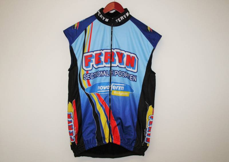 Sport Weste Feryn Sleevless Jacke Bunten Biker Windbreaker Training Joggen Aufwärmen Track Mittel Groß von BecauseVintage