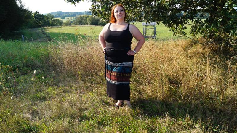 Wickelrock Schwarz 38-46 von BeccysWonderland