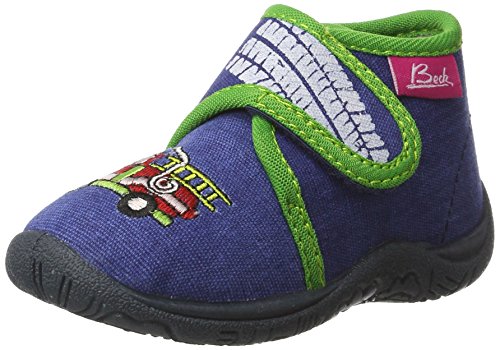 Beck Jungen Feuerwehr Hohe Hausschuhe, Blau, 25 EU von Beck