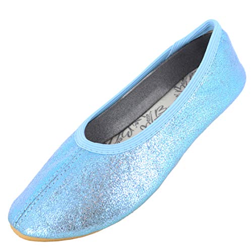 Beck Mädchen Basic Glitzer Gymnastikschuhe, Blau, 24 EU von Beck