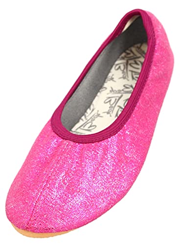 Beck Mädchen Basic Glitzer Gymnastikschuhe, Pink, 24 EU von Beck