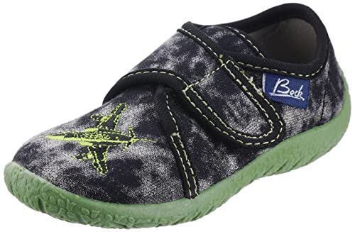 Beck Jungen Power Flache Hausschuhe, Schwarz, 27 EU von Beck