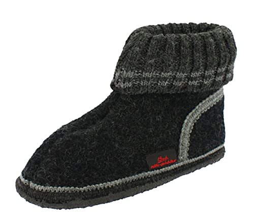 Beck Unisex Kinder Hausschuhe, Slipper, Schwarz, 35 EU von Beck