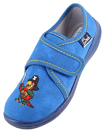 Beck Jungen Pirat Hausschuh, Blau, 33 EU von Beck