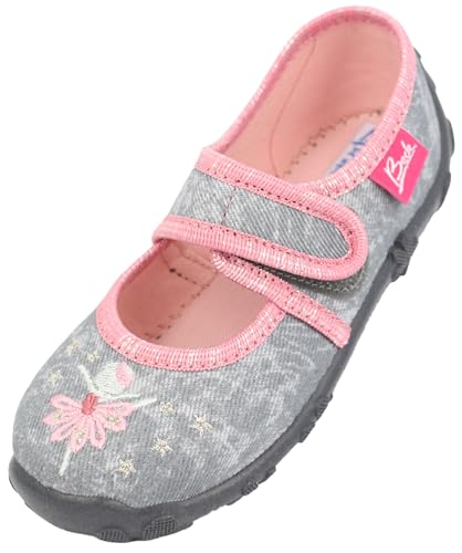 Beck Mädchen danseres Hausschuh, Grau, 28 EU von Beck
