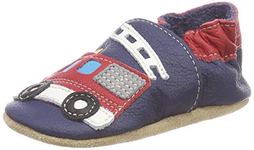 Beck Unisex Baby brandweer Hausschuhe, Blau, 22/23 EU von Beck