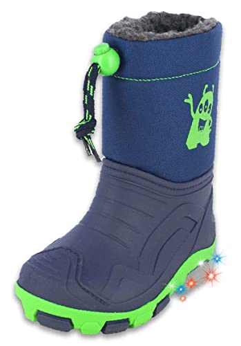 Beck Jungen Blinking Ghost Regenstiefel, Dunkelblau, 26/27 EU von Beck