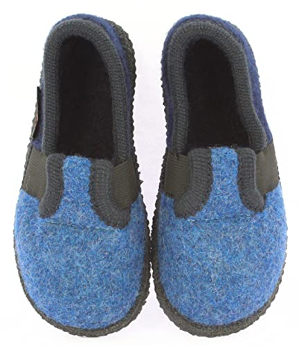 Beck Unisex Kinder Bobby Hausschuhe, Blau, 24 EU von Beck