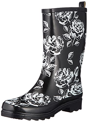 Beck Damen Zwarte Roses Gummistiefel, Schwarz, 37 EU von Beck