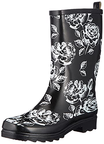 Beck Damen Black Roses Gummistiefel, Schwarz, 41 EU Beck Damen Black Roses Gummistiefel, Schwarz, 41 EU von Beck