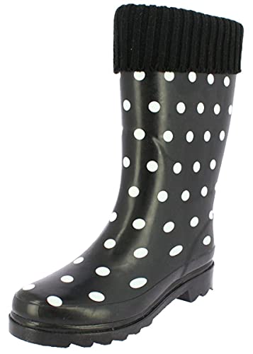 Beck Damen Dots Gummistiefel, Schwarz, 38 EU von Beck