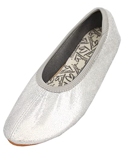 Beck Mädchen Basic Glitzer Gymnastikschuhe, Silber, 28 EU von Beck