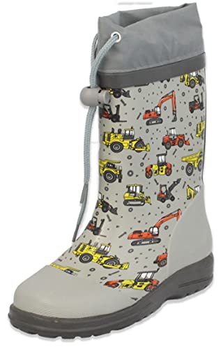 Beck Jungen Baustelle Gummistiefel, Grau, 23 EU von Beck