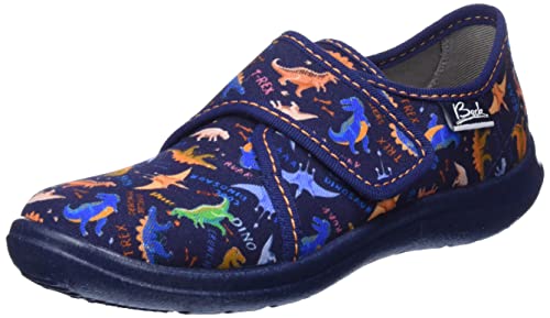 Beck Jungen Dinosaurier Slipper, Dunkelblau, 25 EU von Beck