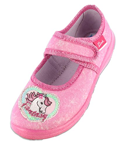 Beck Mädchen Fantasy World Hausschuhe, Pink, 25 EU von Beck