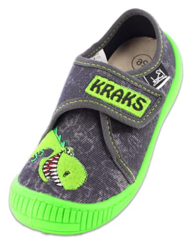 Beck Jungen Kraks Slipper, Anthrazit, 30 EU von Beck