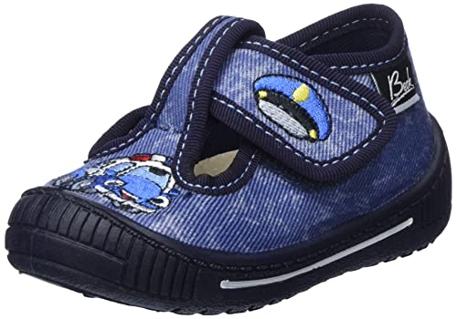 Beck Jungen Police Car Hausschuhe, Blau, 20 von Beck