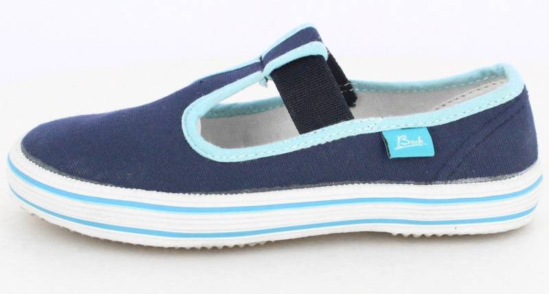 Beck Leichter Leinenschuh Hausschuh (für drinnen und draußen geeignet) Obermaterial + Futter aus 100% Baumwolle von Beck