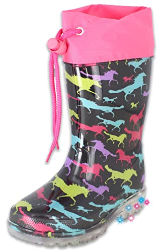 Beck M dchen Blinking Horses Rain Boot, Mehrfarbig, 25 EU von Beck