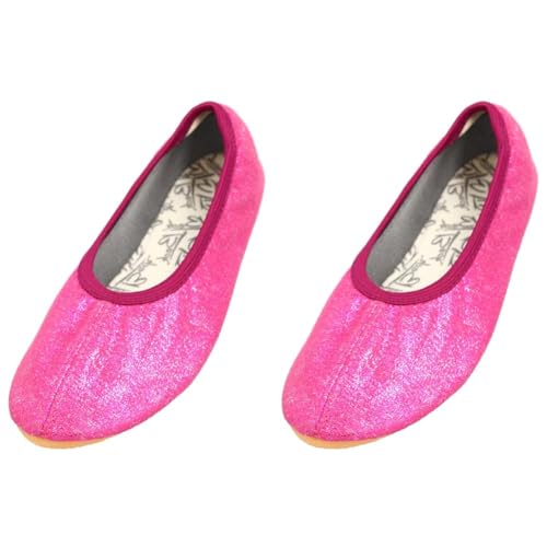 Beck Mädchen Basic Glitzer Gymnastikschuhe, Pink, 32 EU (Packung mit 2) von Beck