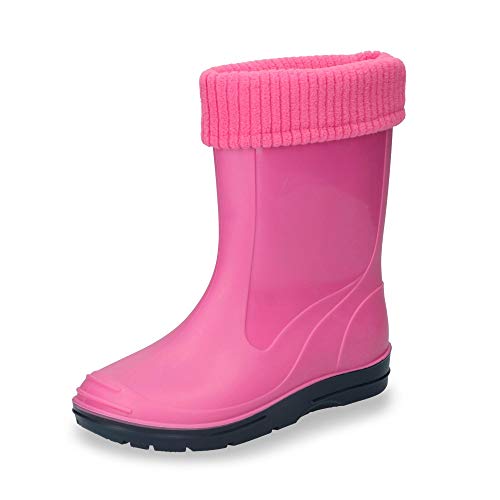 Beck Unisex Kinder Gummistiefel, Pink, 32 EU von Beck