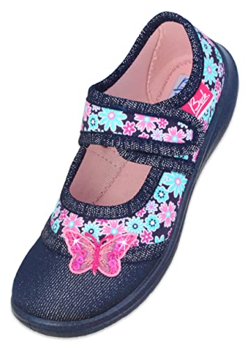 Beck Mädchen Beauty Hausschuh, Blau, 26 EU von Beck