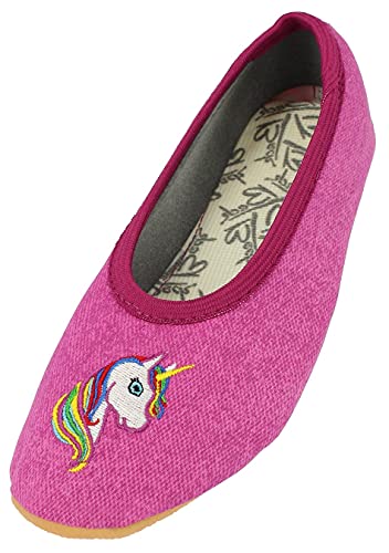 Beck Mädchen Einhorn Gymnastikschuhe, Pink, 28 EU von Beck