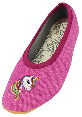 Beck Mädchen Einhorn Gymnastikschuhe, Pink, 24 EU von Beck