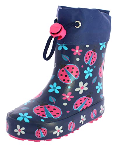 Beck Mädchen Glückskäfer Warm Gummistiefel, Blau, 27 EU von Beck