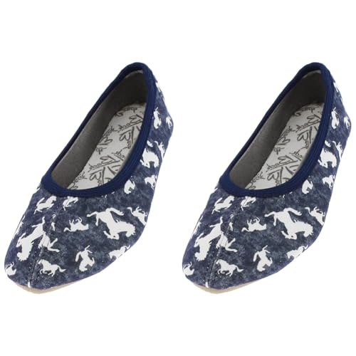 Beck Mädchen Horses Gymnastikschuhe, Blau, 34 EU (Packung mit 2) von Beck