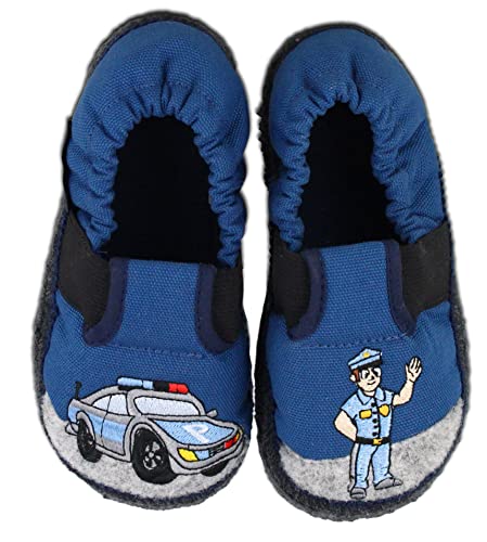 Beck Mädchen Polizei Hüttenschuhe, Blau, 24 EU von Beck