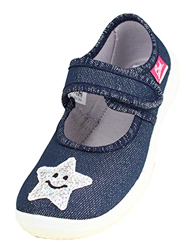 Beck Mädchen Smile Niedrige Hausschuhe, Blau, 25 EU von Beck