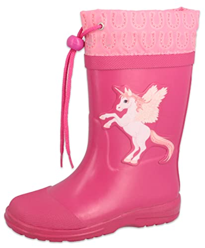 Beck Mädchen Unicorn Gummistiefel, Pink, 25 EU von Beck