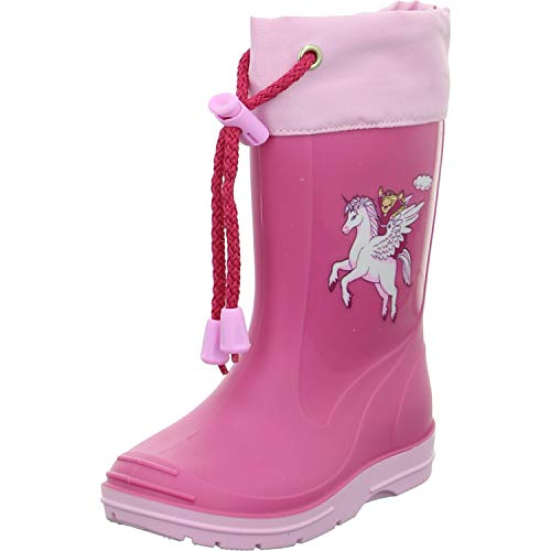 Beck Mädchen Pferd Gummistiefel, Pink, 21 EU von Beck