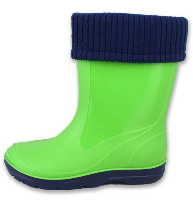 Beck Regenstiefel Basic mit herausnehmbarem Warmfutter Gummistiefel (für Mädchen und Jungen, für warme Füße bei Nässe und Kälte) im Herbst kaufen - im Frühjahr ohne Warmfutter weiter verwenden!!! von Beck