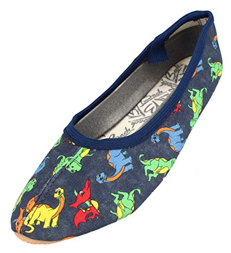 Beck Unisex Kinder Dinosaurus Gymnastikschuhe, Blau, 28 EU von Beck