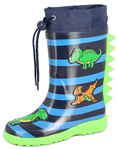 Beck Jungen Dinoworld Gummistiefel, Blau, 24 EU von Beck