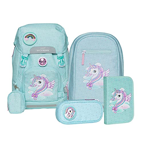 Beckmann Classic Patch Glitter Schulranzen Set 6tlg. Exklusiv Kollektion von Beckmann