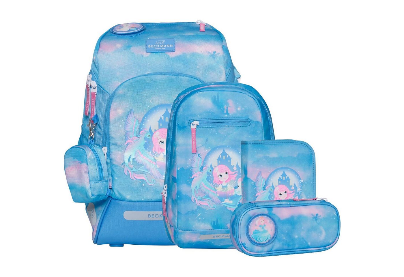 Beckmann Norway Schulranzen Active Air FLX - 6-Tlg. Set Fairytale von Beckmann Norway
