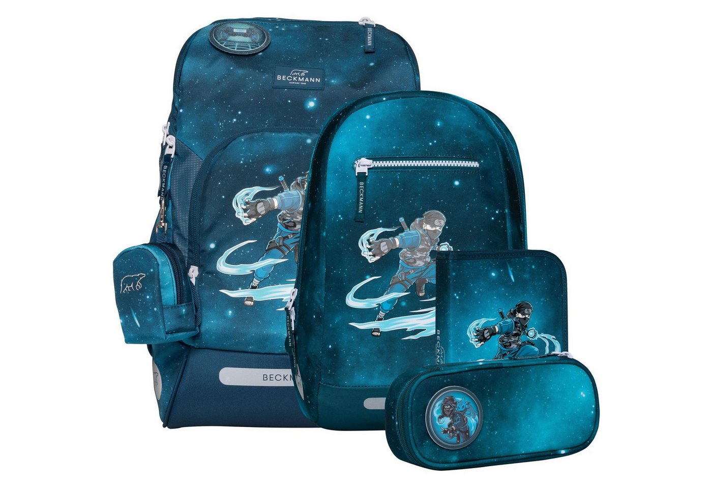 Beckmann Norway Schulranzen Active Air FLX Schulrucksack Set 6-tlg. Ninja Master von Beckmann Norway