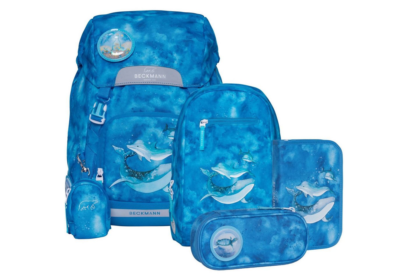 Beckmann Norway Schulranzen Classic 22L - 6-Tlg. Set Ocean von Beckmann Norway