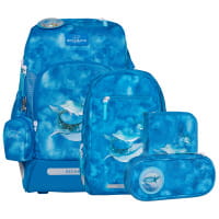 Beckmann Active Air FLX Schulrucksack-Set 6tlg Ocean von Beckmann