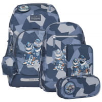 Beckmann Active Air FLX Schulrucksack-Set 6tlg Tiger Race von Beckmann