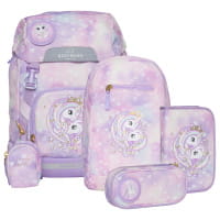 Beckmann Classic 22L Schulrucksack-Set 6tlg Unicorn Princess Purple von Beckmann