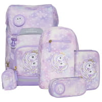 Beckmann Classic Maxi Schulrucksack-Set 6tlg Unicorn Princess Purple von Beckmann