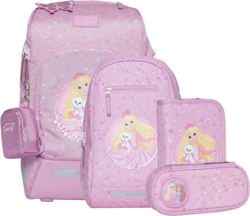 Beckmann Schulrucksack Beckmann Schulranzenset Active Air FLX - 6-tlg. Set Rosie von Beckmann