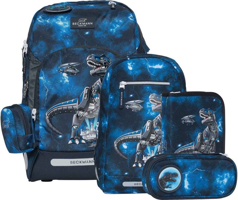 Beckmann Schulrucksack Beckmann Schulranzenset Active Air FLX - 6-tlg. Set Tech Rex von Beckmann